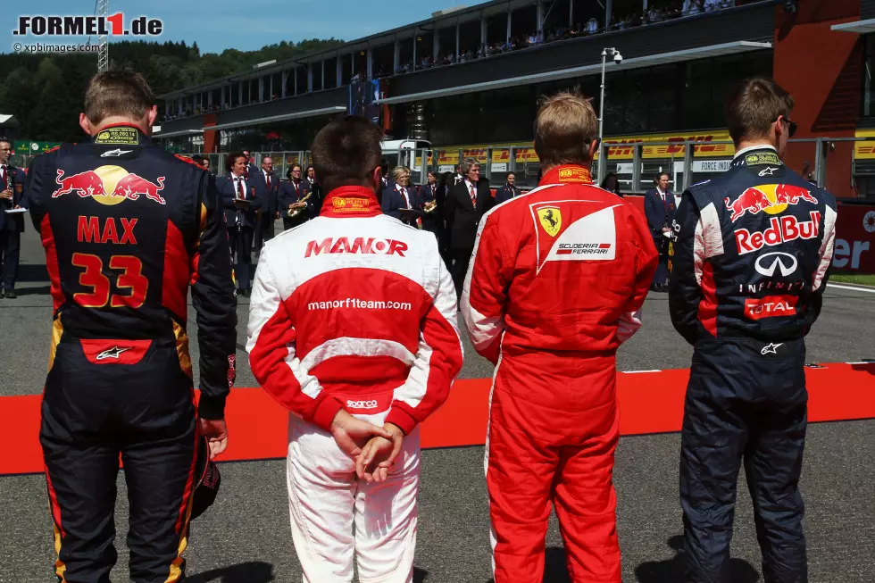Max Verstappen (Toro Rosso), Will Stevens (Manor-Marussia), Daniil Kwjat (Red Bull) und Kimi Räikkönen (Ferrari) Foto zur News: Max Verstappen (Toro Rosso), Will Stevens (Manor-Marussia), Daniil Kwjat (Red Bull) und Kimi Räikkönen (Ferrari)