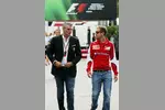 Foto zur News: Maurizio Arrivabene und Sebastian Vettel (Ferrari)