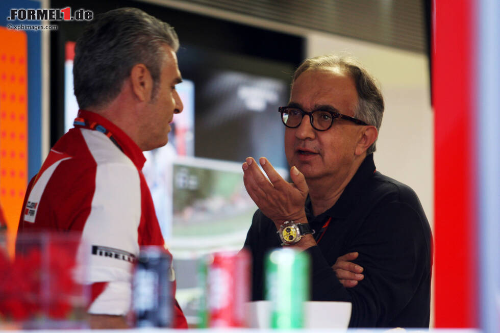 Foto zur News: Maurizio Arrivabene und Sergio Marchionne (Ferrari)