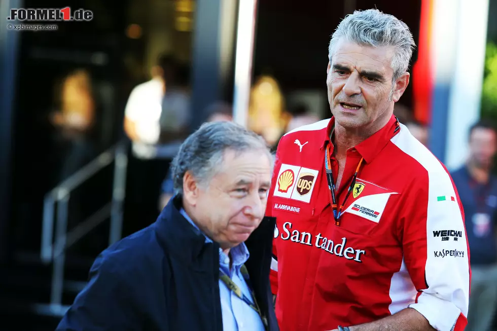 Foto zur News: Jean Todt und Maurizio Arrivabene