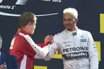 Gallerie: Sebastian Vettel (Ferrari) und Lewis Hamilton (Mercedes)