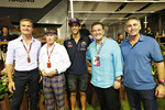 Foto zur News: David Coulthard, Jackie Stewart und Daniel Ricciardo (Red Bull)