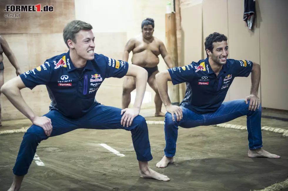 Foto zur News: Daniel Ricciardo, Daniil Kwjat (Red Bull)