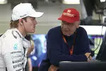 Foto zur News: Nico Rosberg (Mercedes) und Niki Lauda