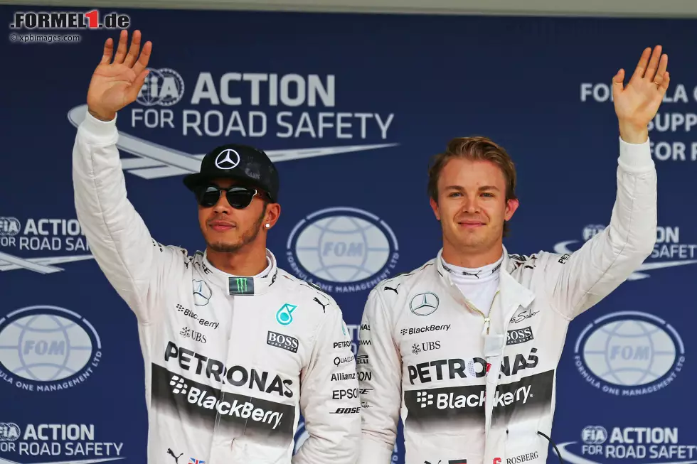 Foto zur News: Lewis Hamilton (Mercedes) und Nico Rosberg (Mercedes)