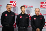 Gallerie: Teamchef Günther Steiner, Romain Grosjean und Teambesitzer Gene Haas