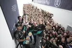 Foto zur News: Lewis Hamilton (Mercedes), Nico Rosberg (Mercedes) und Toto Wolff