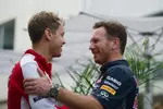 Foto zur News: Sebastian Vettel (Ferrari) und Christian Horner