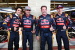 Foto zur News: Carlos Sainz junior und senior, Jos Verstappen und Max Verstappen (Toro Rosso)