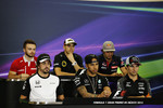 Foto zur News: Will Stevens (Manor-Marussia), Pastor Maldonado (Lotus), Carlos Sainz (Toro Rosso), Sergio Perez (Force India), Lewis Hamilton (Mercedes) und Fernando Alonso (McLaren)