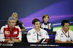 Foto zur News: Maurizio Arrivabene, Vijay Mallya, Toto Wolff, Claire Williams und Yasuhisa Arai