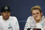 Foto zur News: Lewis Hamilton (Mercedes) und Nico Rosberg (Mercedes)