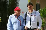 Foto zur News: Niki Lauda und Toto Wolff (Mercedes)