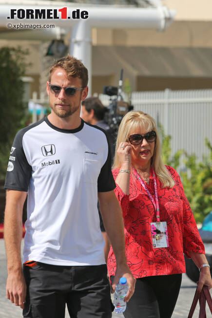 Foto zur News: Jenson Button (McLaren) mit seiner Mutter Simone