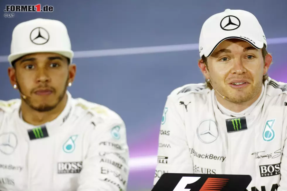 Foto zur News: Nico Rosberg (Mercedes) und Lewis Hamilton (Mercedes)