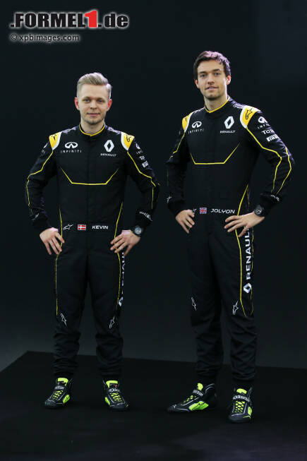 Foto zur News: Kevin Magnussen (Renault) und Jolyon Palmer (Renault)
