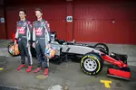 Foto zur News: Esteban Gutierrez (Haas) und Romain Grosjean (Haas)