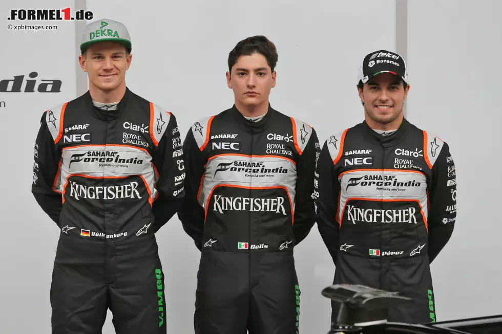 Foto zur News: Nico Hülkenberg (Force India) und Sergio Perez (Force India)