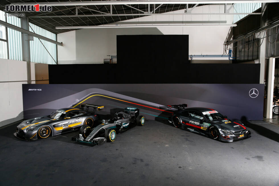 Foto zur News: GT-, Formel-1- und DTM-Auto von Mercedes