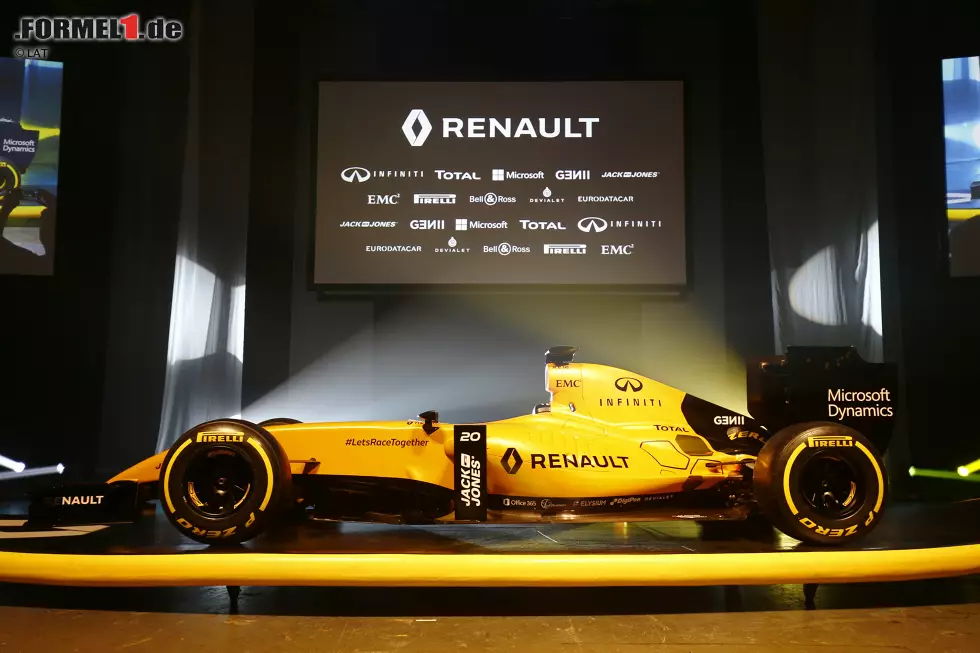 Foto zur News: Der Renault R.S.16 in der endgültigen Lackierung