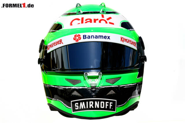 Foto zur News: Alle Helmdesigns von Nico Hülkenberg in der Formel 1 seit 2010 durchklicken: So sieht sein neuer Helm für die Saison 2016 aus.