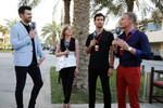 Foto zur News: Susie Wolff, Mark Webber und David Coulthard
