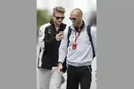 Foto zur News: Nico Hülkenberg (Force India) mit dem Physio von Nico Rosberg, Daniel Schlösser