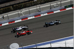Foto zur News: Nico Rosberg (Mercedes), Kimi Räikkönen (Ferrari) und Valtteri Bottas (Williams)