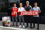 Foto zur News: Sebastian Vettel (Ferrari), Nico Rosberg (Mercedes), Nico Hülkenberg (Force India) und Pascal Wehrlein (Manor)