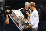 Foto zur News: Nico Hülkenberg (Force India) und Nico Rosberg (Mercedes)