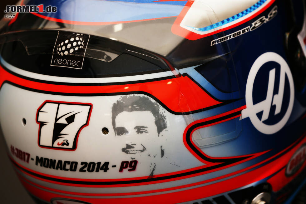 Foto zur News: Helm von Romain Grosjean (Haas)
