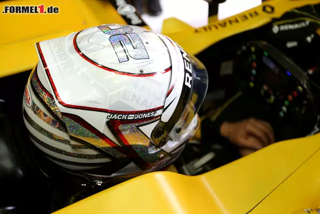 Bei Kevin Magnussen funkelt es an diesem Wochenende ganz schön... Foto zur News: Bei Kevin Magnussen funkelt es an diesem Wochenende ganz schön...