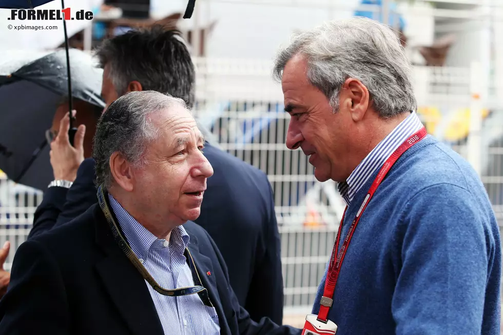 Foto zur News: Jean Todt und Carlos Sainz (Toro Rosso)