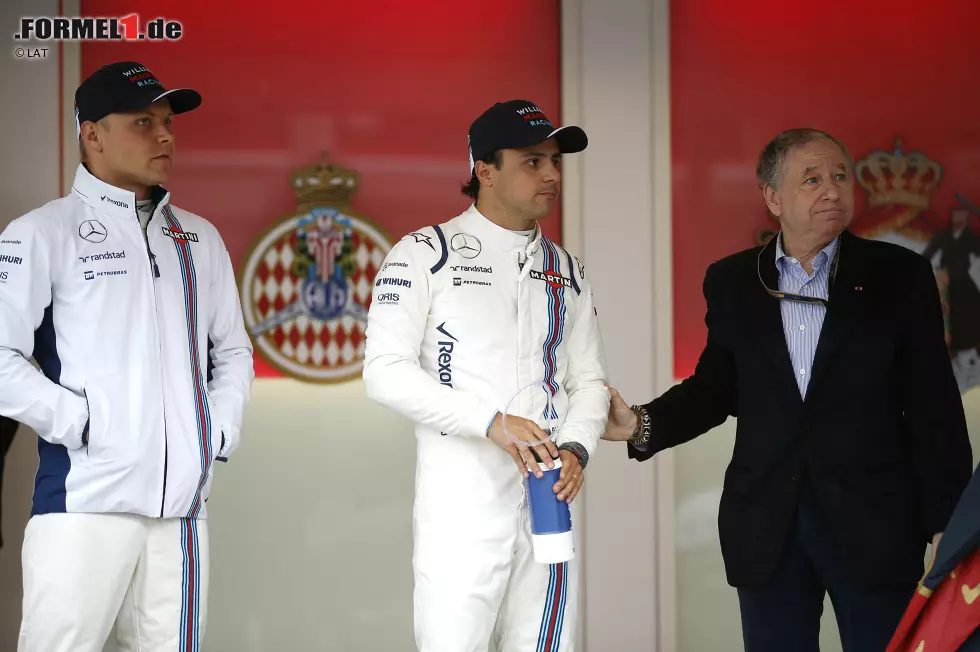 Foto zur News: Valtteri Bottas (Williams), Felipe Massa (Williams) und Jean Todt