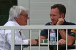 Foto zur News: Bernie Ecclestone und Christian Horner