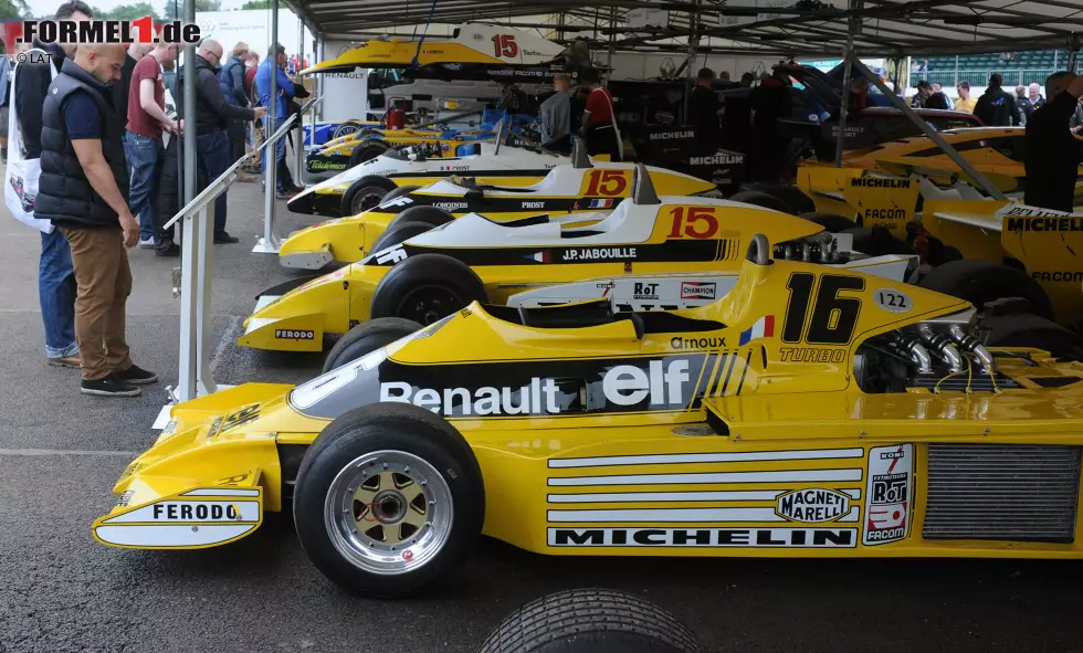 Foto zur News: Historische Formel-1-Autos von Renault