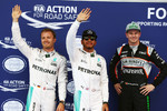 Gallerie: Nico Rosberg (Mercedes), Lewis Hamilton (Mercedes) und Nico Hülkenberg (Force India)