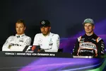 Gallerie: Nico Rosberg (Mercedes), Lewis Hamilton (Mercedes) und Nico Hülkenberg (Force India)