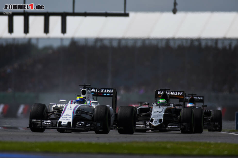 Foto zur News: Nico Hülkenberg (Force India) und Felipe Massa (Williams)