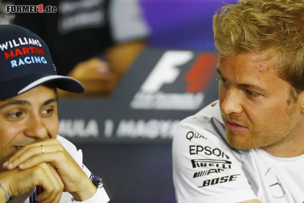 Foto zur News: Felipe Massa (Williams) und Nico Rosberg (Mercedes)