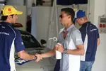 Foto zur News: Pascal Wehrlein (Manor) und Felipe Nasr (Sauber)