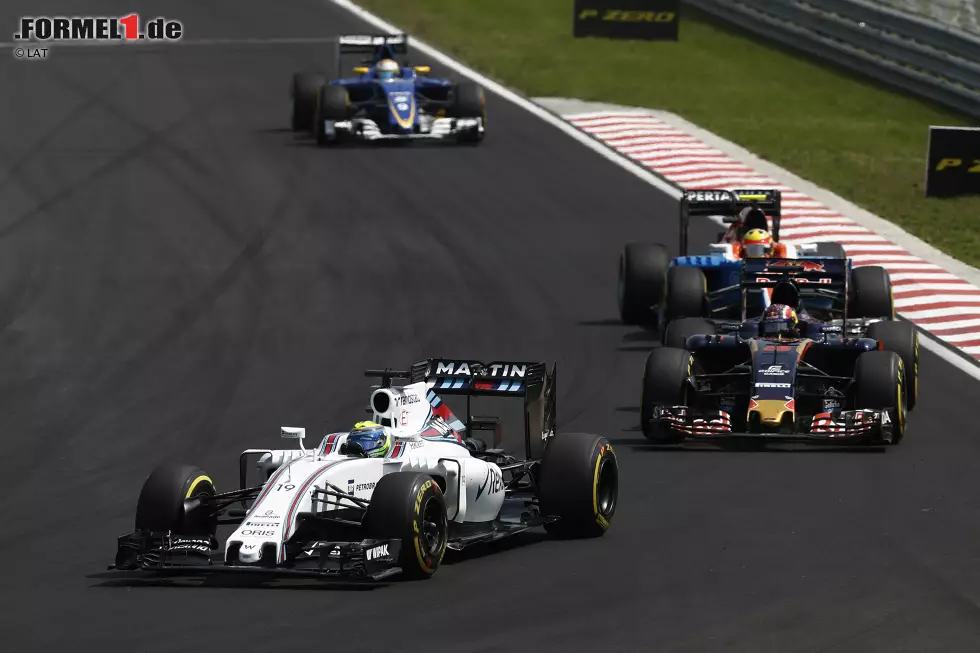 Foto zur News: Felipe Massa (Williams), Daniil Kwjat (Toro Rosso), Rio Haryanto (Manor) und Marcus Ericsson (Sauber)