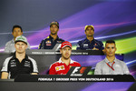Foto zur News: Rio Haryanto (Manor), Daniel Ricciardo (Red Bull), Felipe Nasr (Sauber), Nico Hülkenberg (Force India), Sebastian Vettel (Ferrari) und Pascal Wehrlein (Manor)