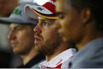 Foto zur News: Sebastian Vettel (Ferrari), Nico Hülkenberg (Force India) und Pascal Wehrlein (Manor)