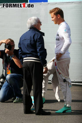 Foto zur News: Nico Rosberg und Bernie Ecclestone: Der eine wollte, der andere musste gehen. Der Deutsche kommentiert: "Eine Veränderung war überfällig." Weitere Reaktionen auf das Aus des Zampanos in unserer Fotostrecke...