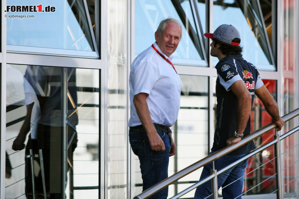 Foto zur News: Helmut Marko und Carlos Sainz (Toro Rosso)