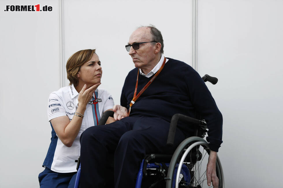 Foto zur News: Frank Williams mit Tochter Claire: Der letzte WM-Titel ist 19 Jahre her. Jetzt durch die Highlights des Rennens in Monza klicken!