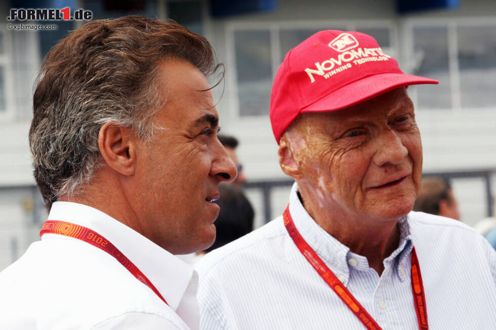 Foto zur News: Jean Alesi und Niki Lauda