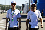 Foto zur News: Stoffel Vandoorne und Fernando Alonso (McLaren)