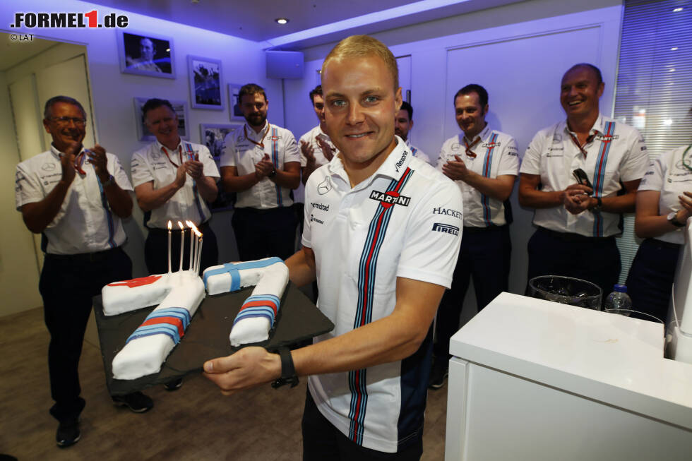 Foto zur News: Valtteri Bottas (Williams) feiert seinen 27. Geburtstag